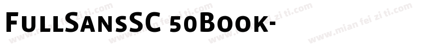 FullSansSC 50Book字体转换